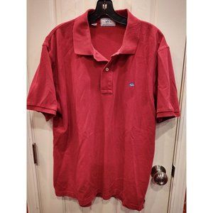 Southern Tide The Skip Jack Polo Mens Shirt L Pink Fuchsia Short Sleeve Pique